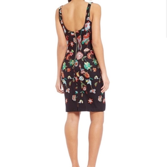NWT Nicole Miller floral embroidered dress - Picture 2 of 9